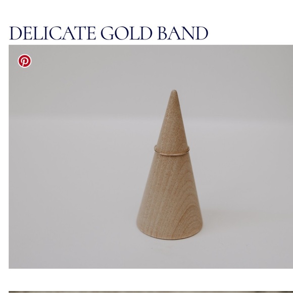 Delicate Rose Gold Wedding or Stacking Band - Picture 4 of 6